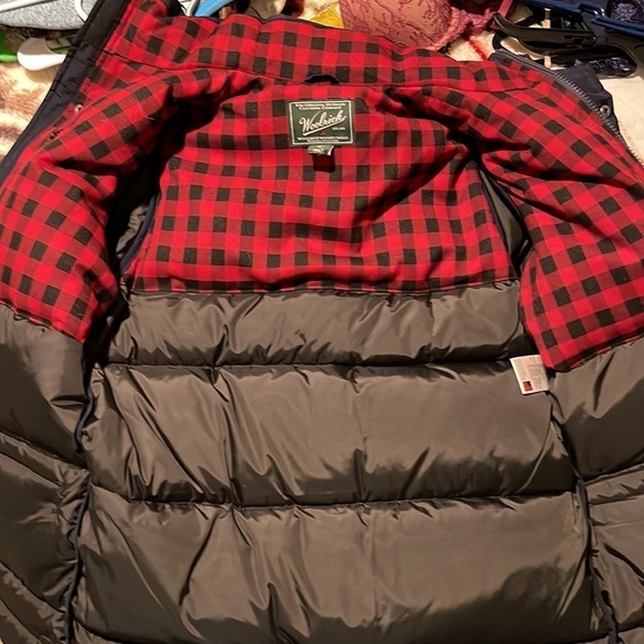 WOOLRICH Mens Navy Puffer coat M - Picture 6 of 7